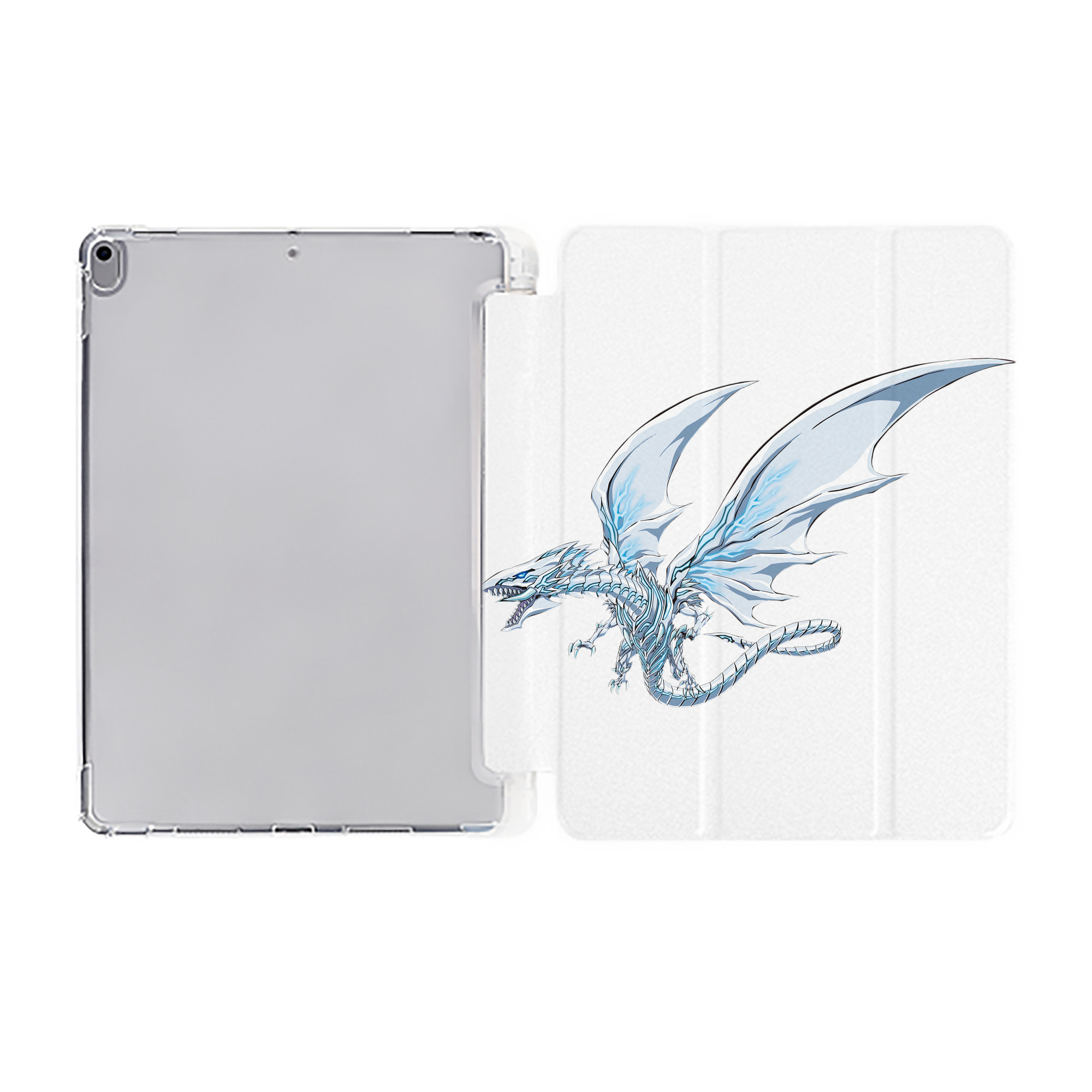 （画像用） 遊☆戯☆王 Yu-Gi-Oh! IPad ケース ペン収納付き 三つ折りスタンド PUレザー×シリコン 対応機種9.5/10.5/10.9インチ